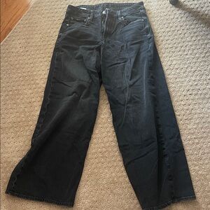 American Eagle Outfitters Black Wide Leg Flare Jeans